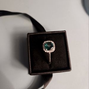 New - Sterling Silver Emerald Ring